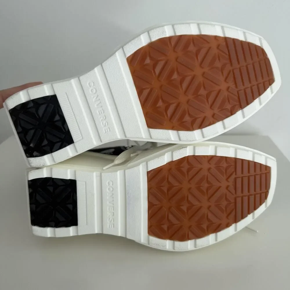 Converse Chuck 70 De‎ Luxe Wedge Shoes Womens 8 Black Platform A06478C EU 39